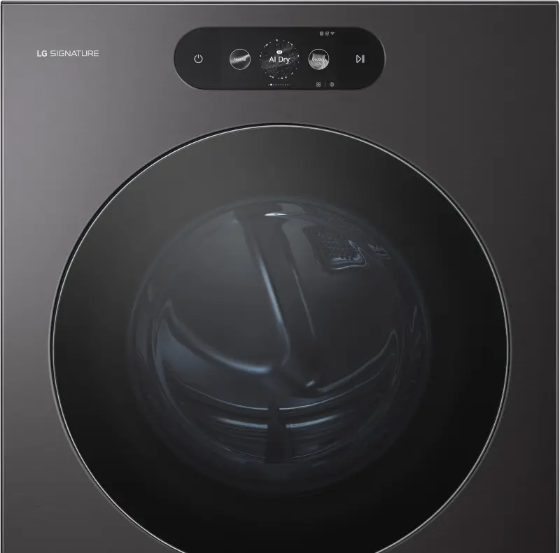 DLEX9900B LG SIGNATURE 9.0 Cu Ft Mega-Capacity Smart AI Electric Dryer - Black Steel-7