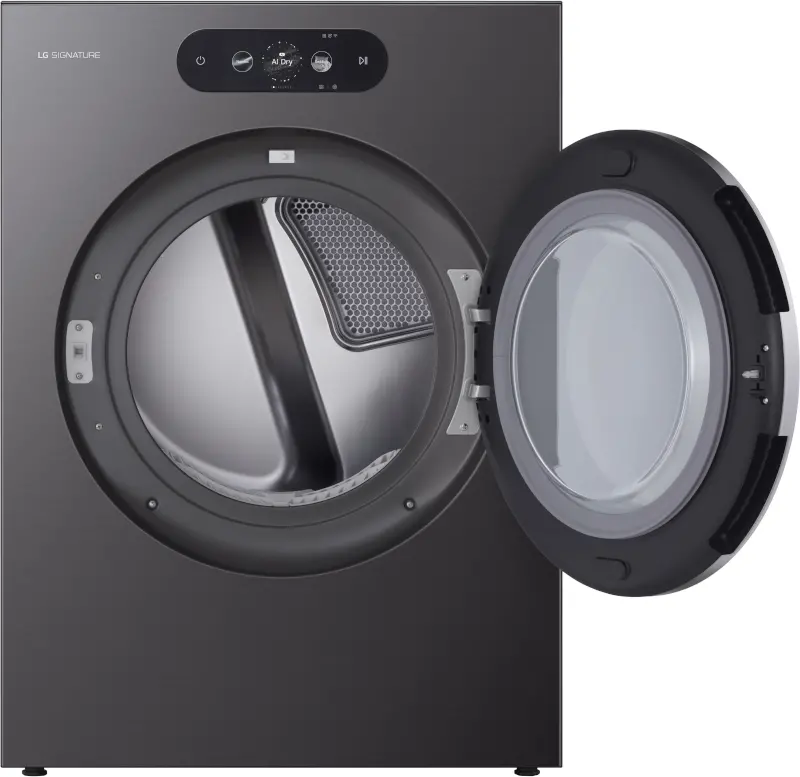 DLEX9900B LG SIGNATURE 9.0 Cu Ft Mega-Capacity Smart AI Electric Dryer - Black Steel-8