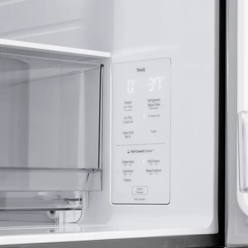 LF29S8230V LG 29 Cu Ft 4-Door French Door Refrigerator - Stainless Steel-10