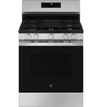 GGF500PVSS GE 5.3 Cu Ft Single Oven Gas Range with Crisp Mode - Stainless Steel