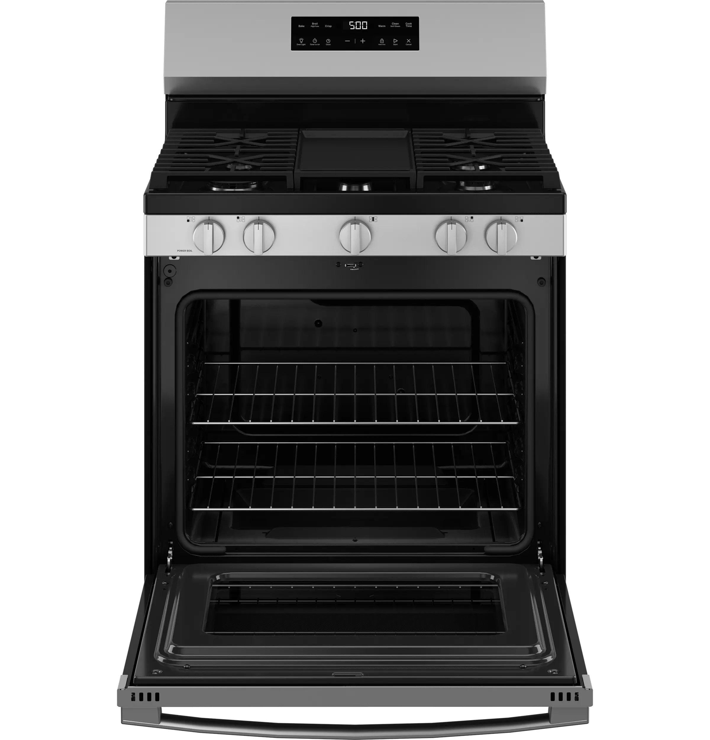 GGF500PVSS GE 5.3 Cu Ft Single Oven Gas Range with Crisp Mode - Stainless Steel-4