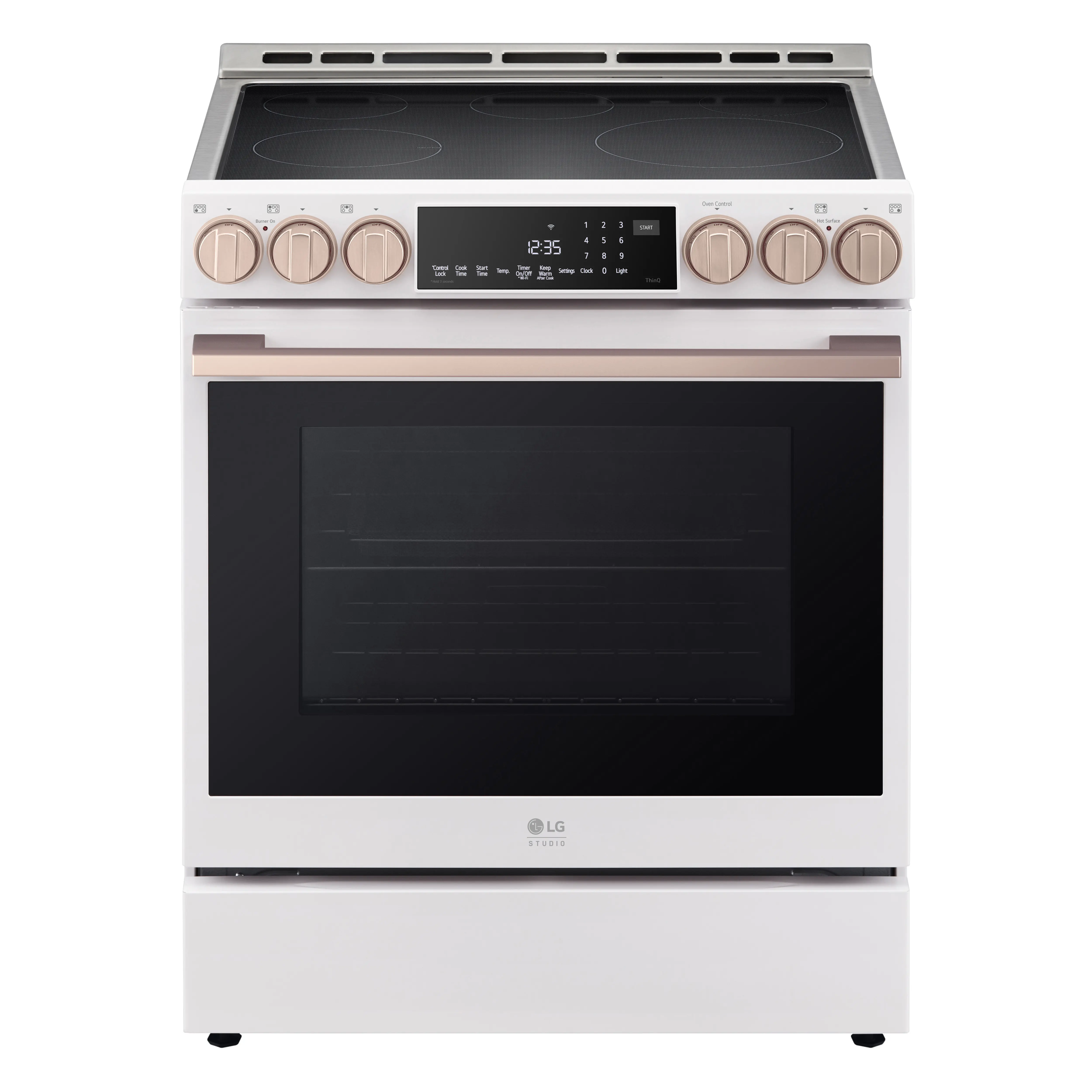 LSIS6338NE LG 6.3 Cu Ft Induction Single Oven Range - Matte White-1