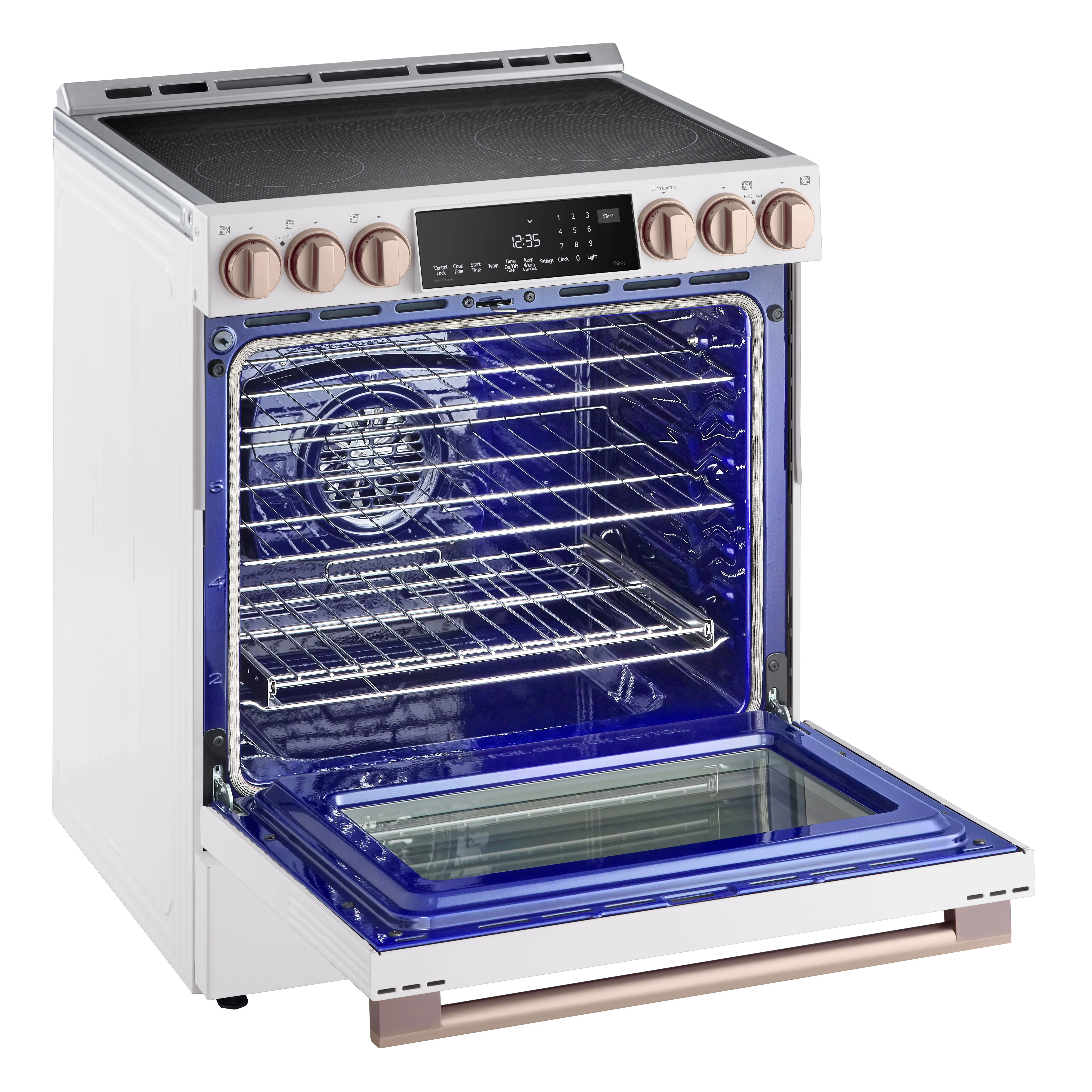 LSIS6338NE LG 6.3 Cu Ft Induction Single Oven Range - Matte White-13