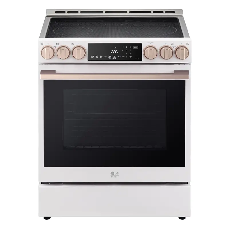 LG 6.3 Cu Ft Induction Single Oven Range - Matte White