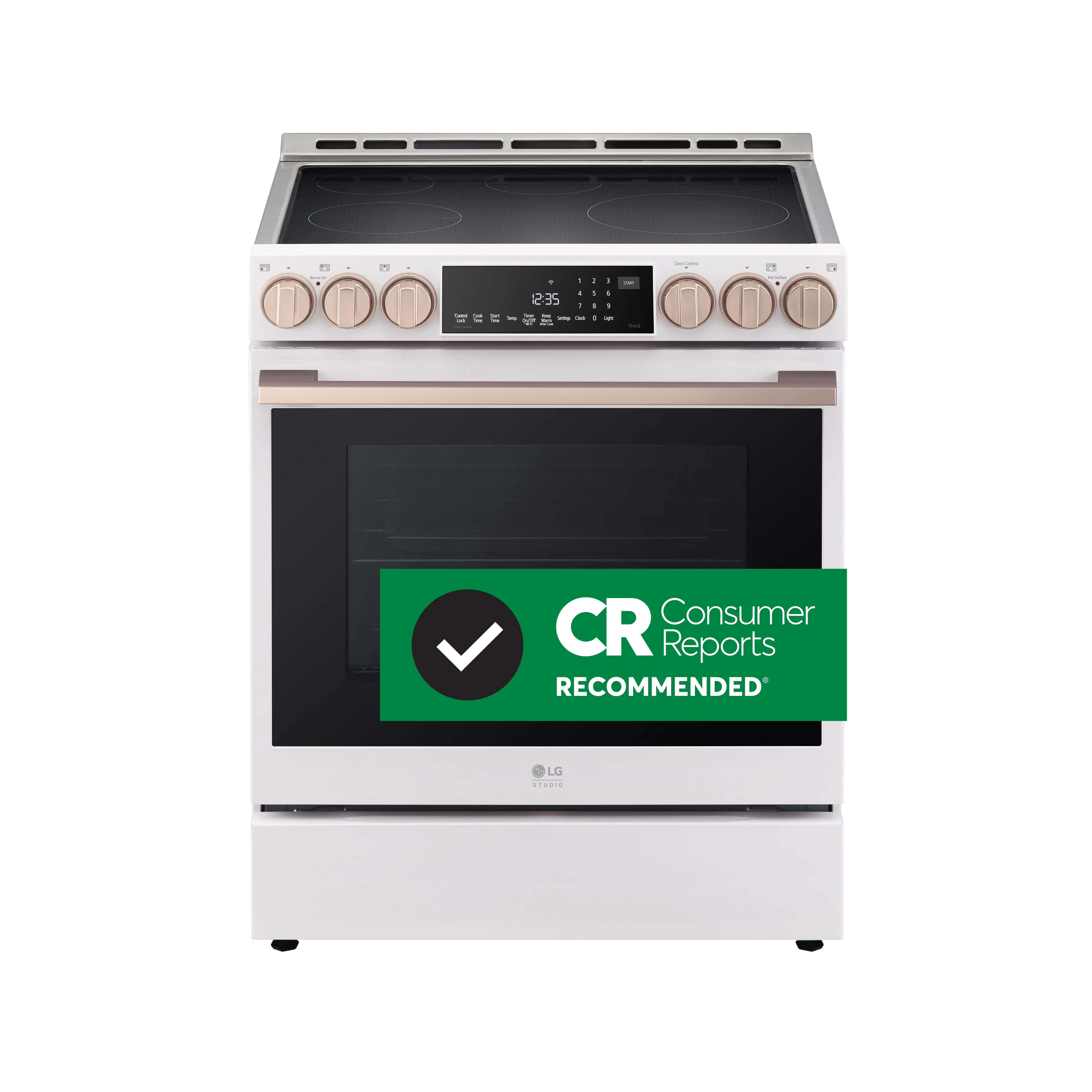 LSIS6338NE LG 6.3 Cu Ft Induction Single Oven Range - Matte White-3