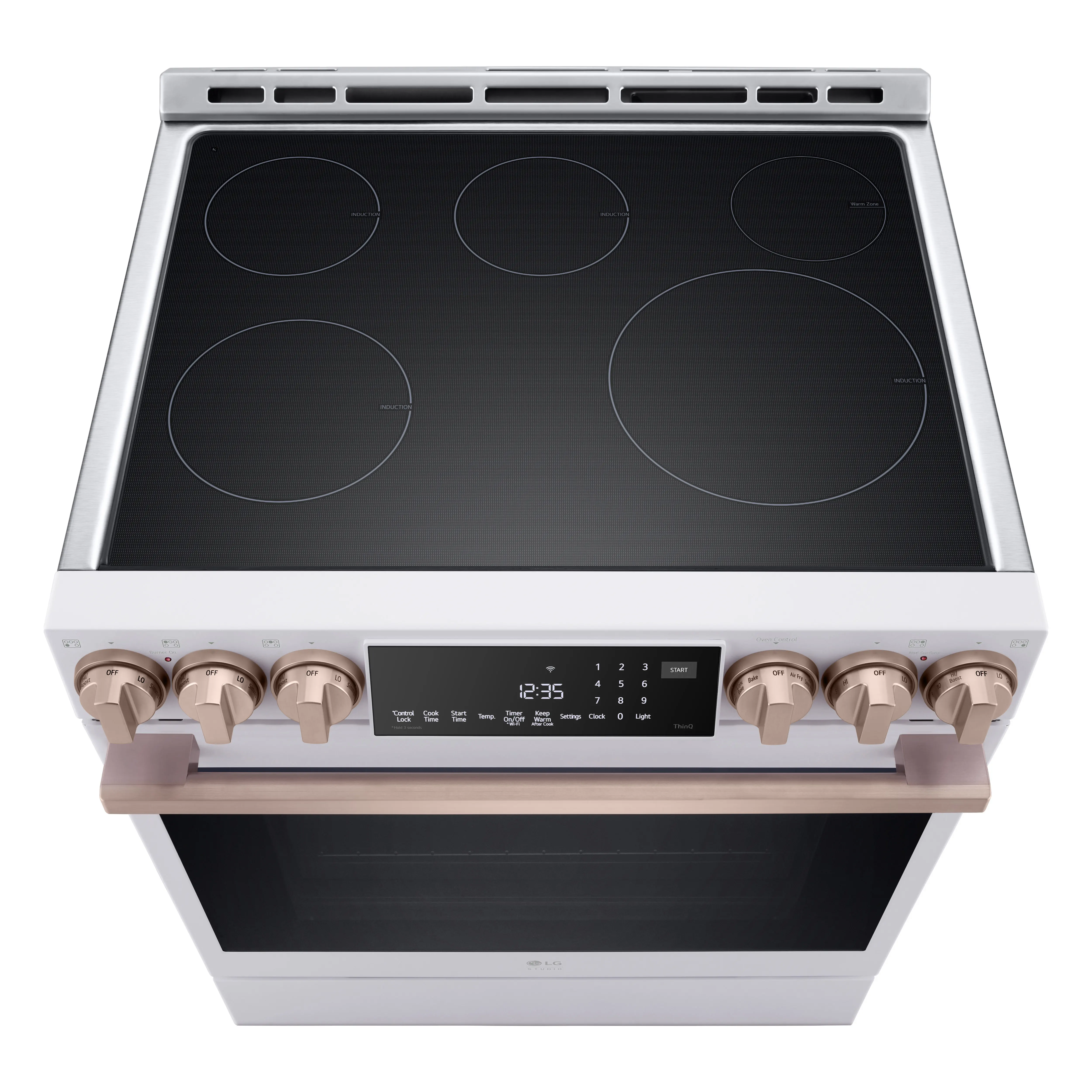 LSIS6338NE LG 6.3 Cu Ft Induction Single Oven Range - Matte White-7