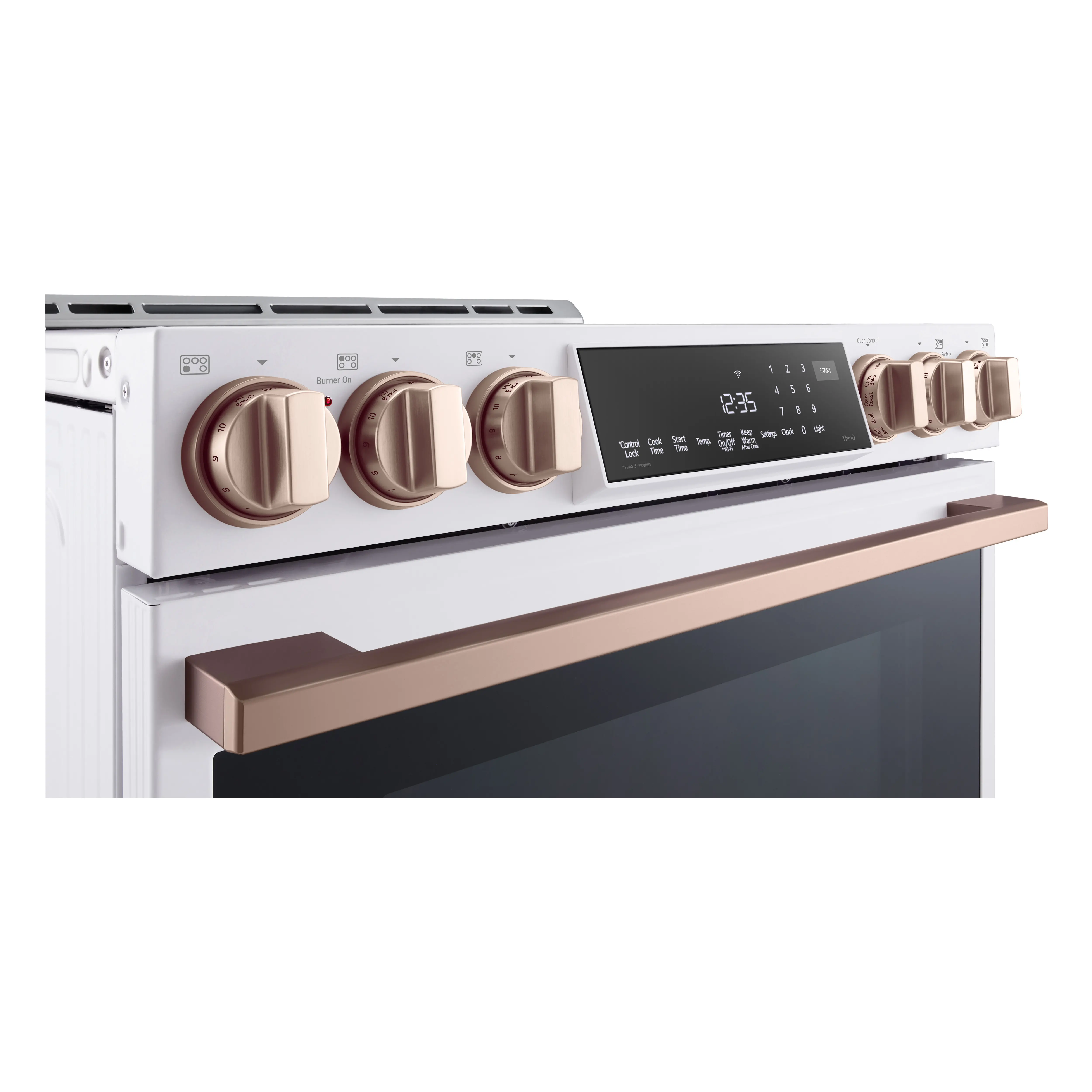 LSIS6338NE LG 6.3 Cu Ft Induction Single Oven Range - Matte White-9