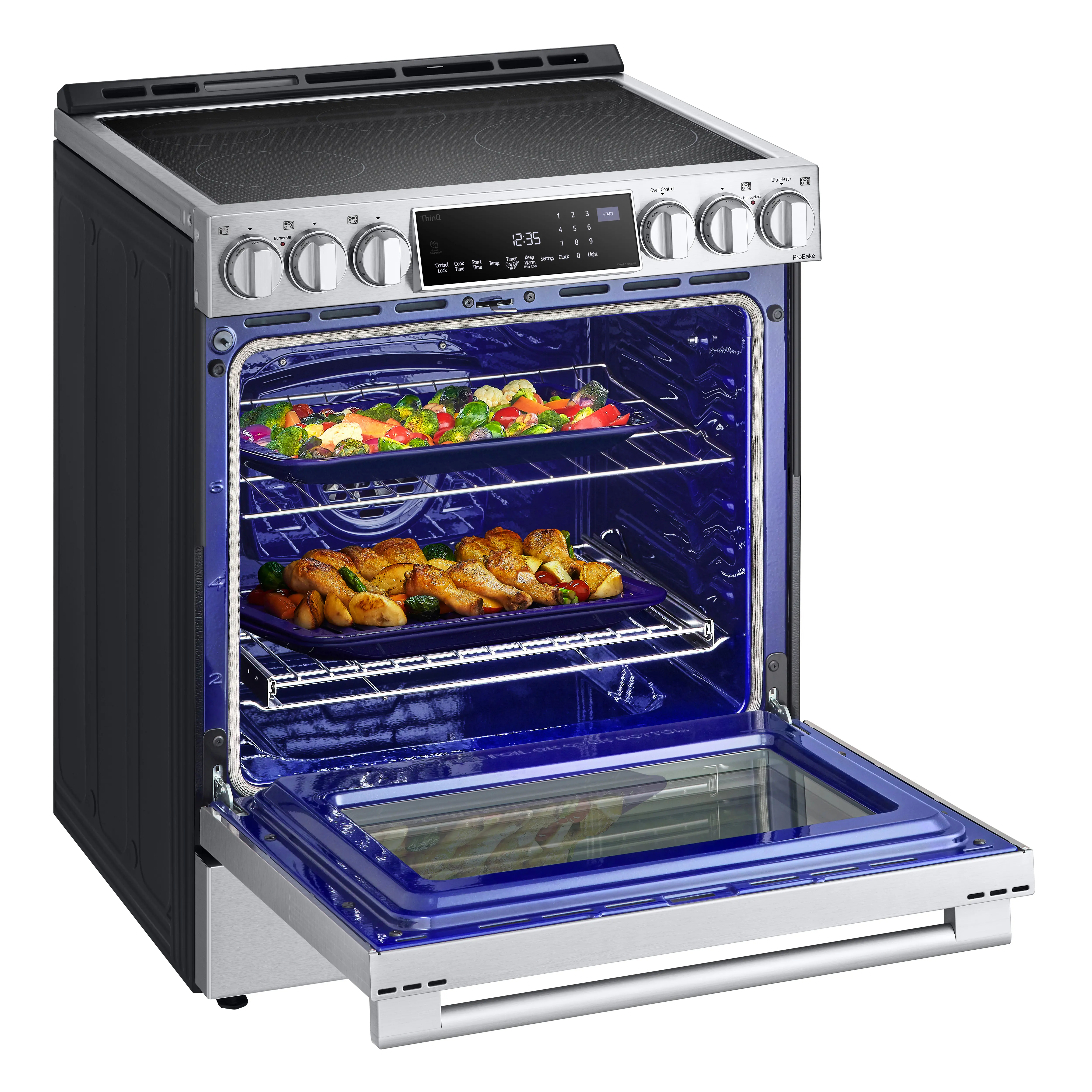 LSIS6338FE LG 6.3 Cu Ft Induction Single Oven Range - Stainless Steel-12