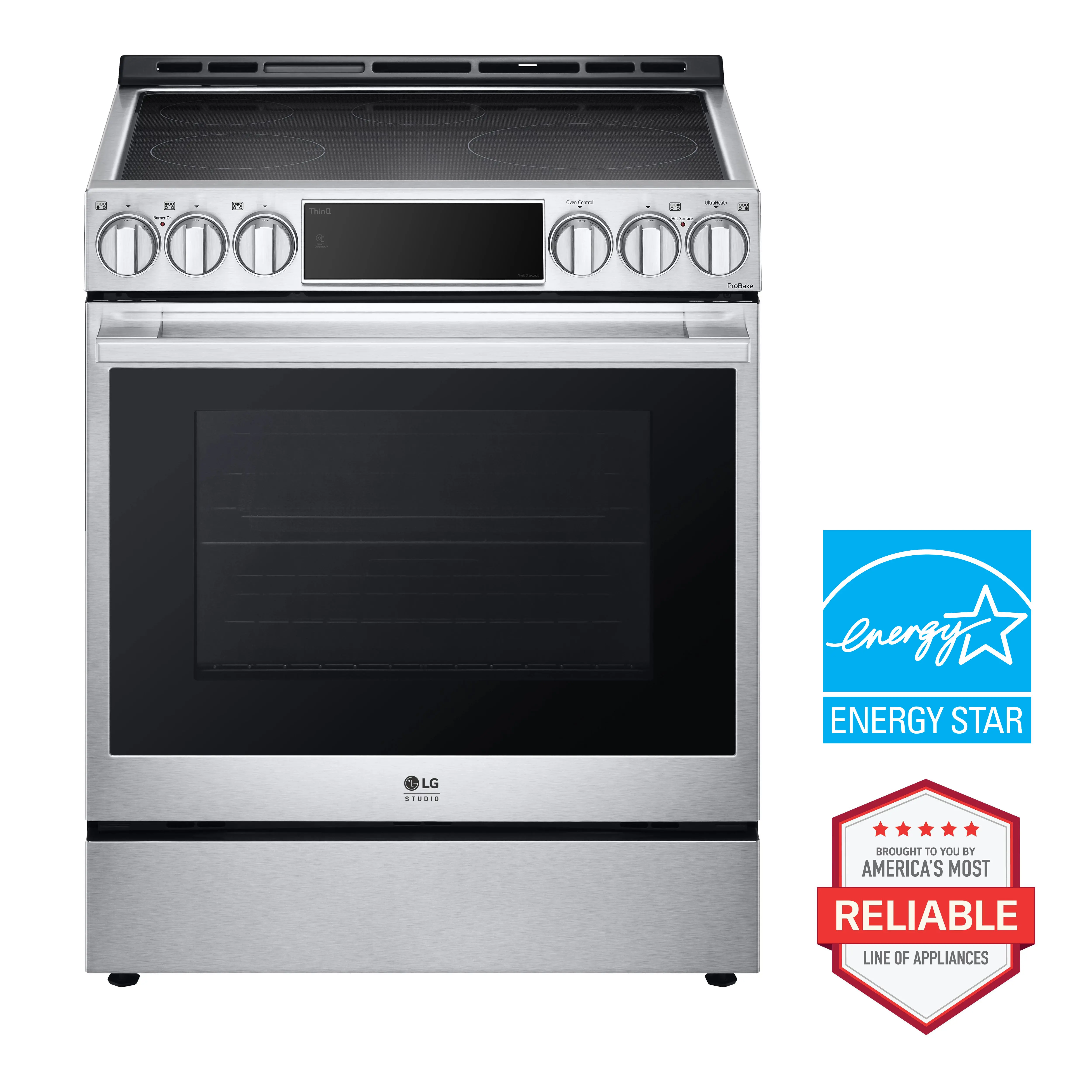 LSIS6338FE LG 6.3 Cu Ft Induction Single Oven Range - Stainless Steel-6