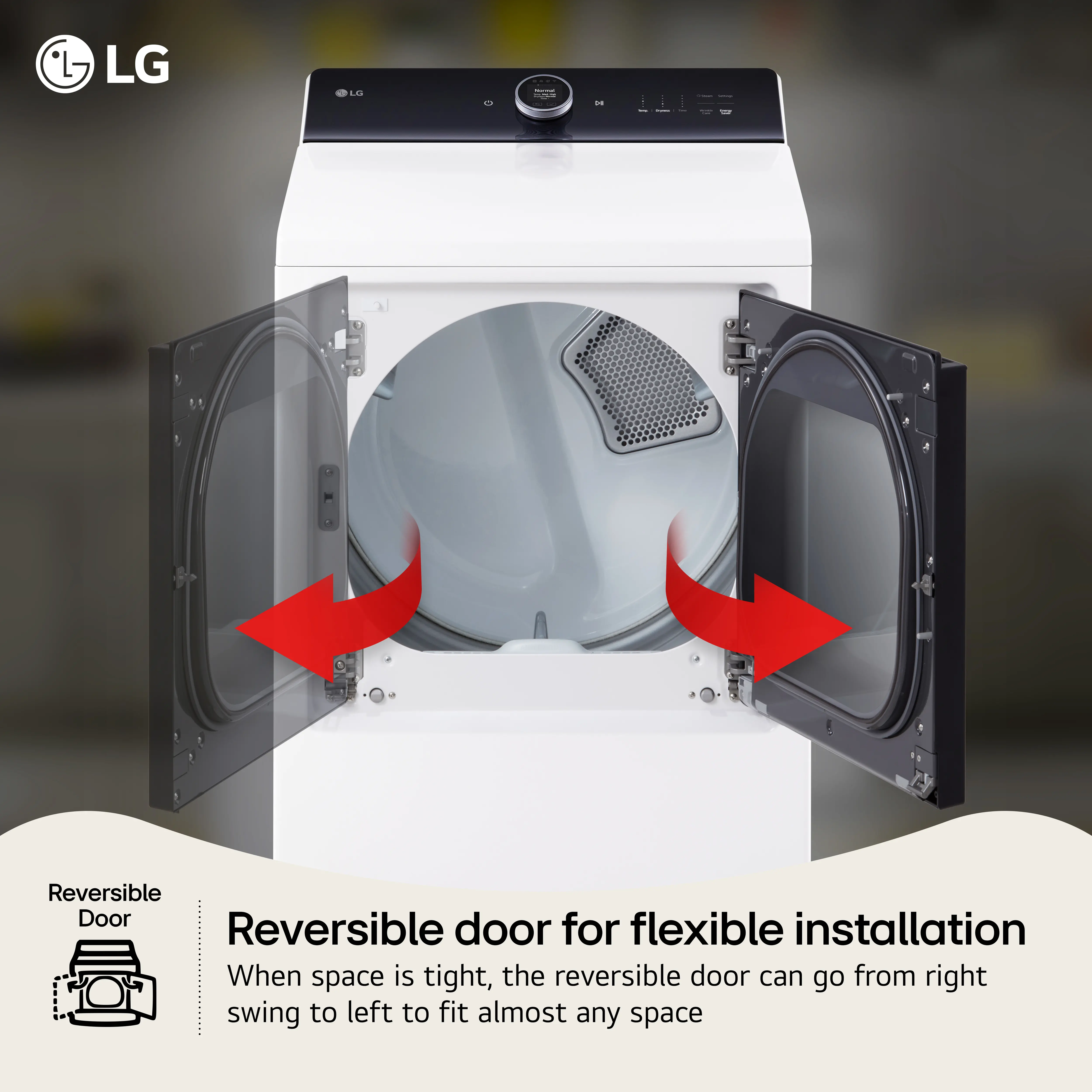 DLGX8601WE LG 7.3 Cu Ft Gas Dryer - Alpine White-4