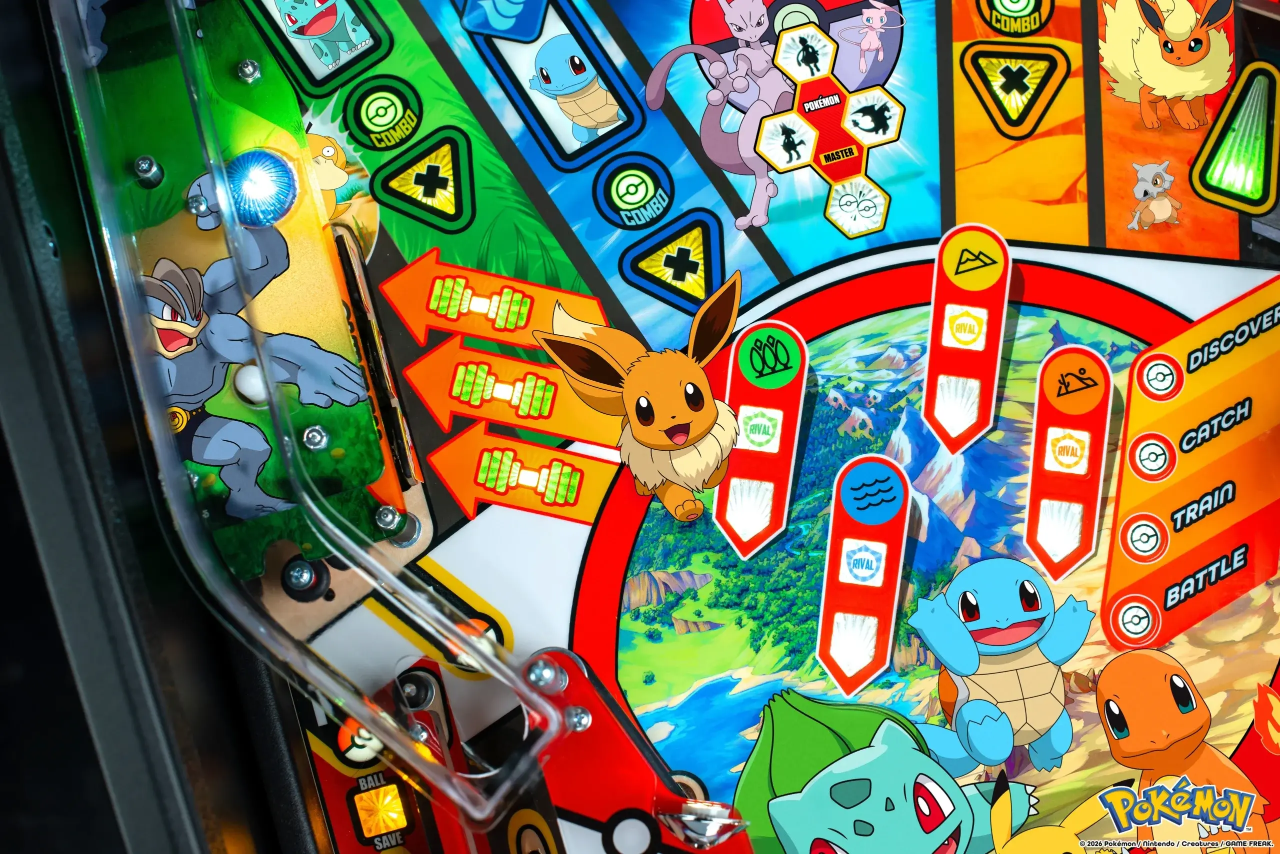 500-55AG Stern Pokémon Pro Pinball Machine-12