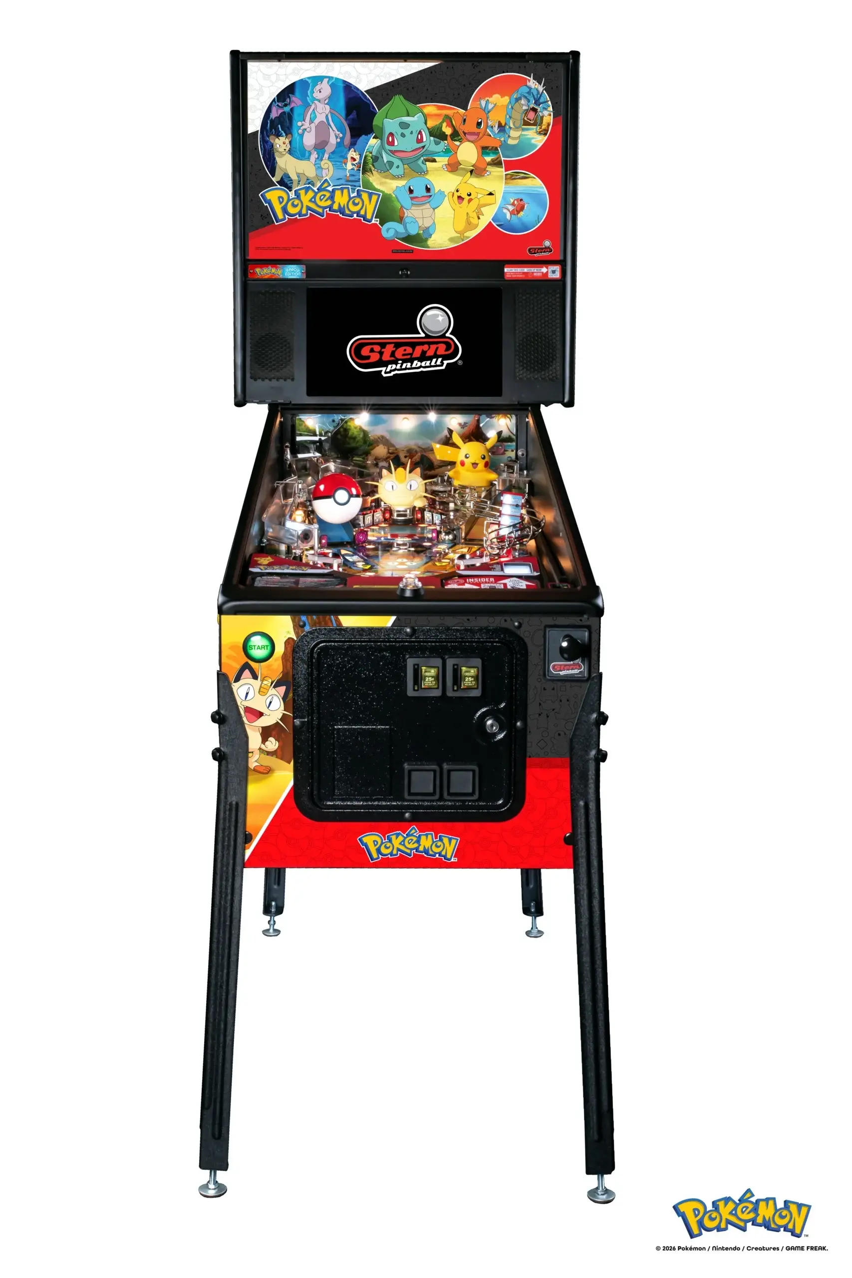 500-55AG Stern Pokémon Pro Pinball Machine-4