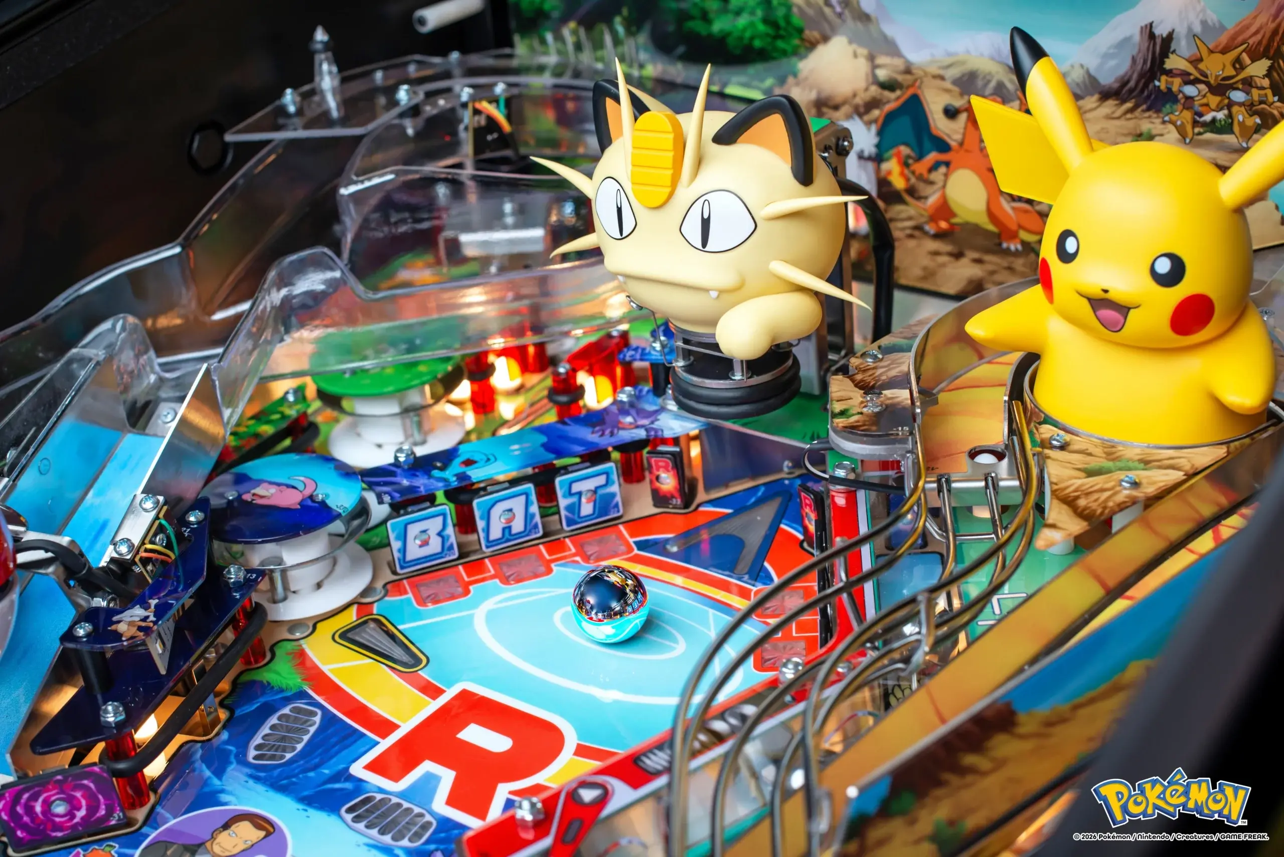 500-55AG Stern Pokémon Pro Pinball Machine-5
