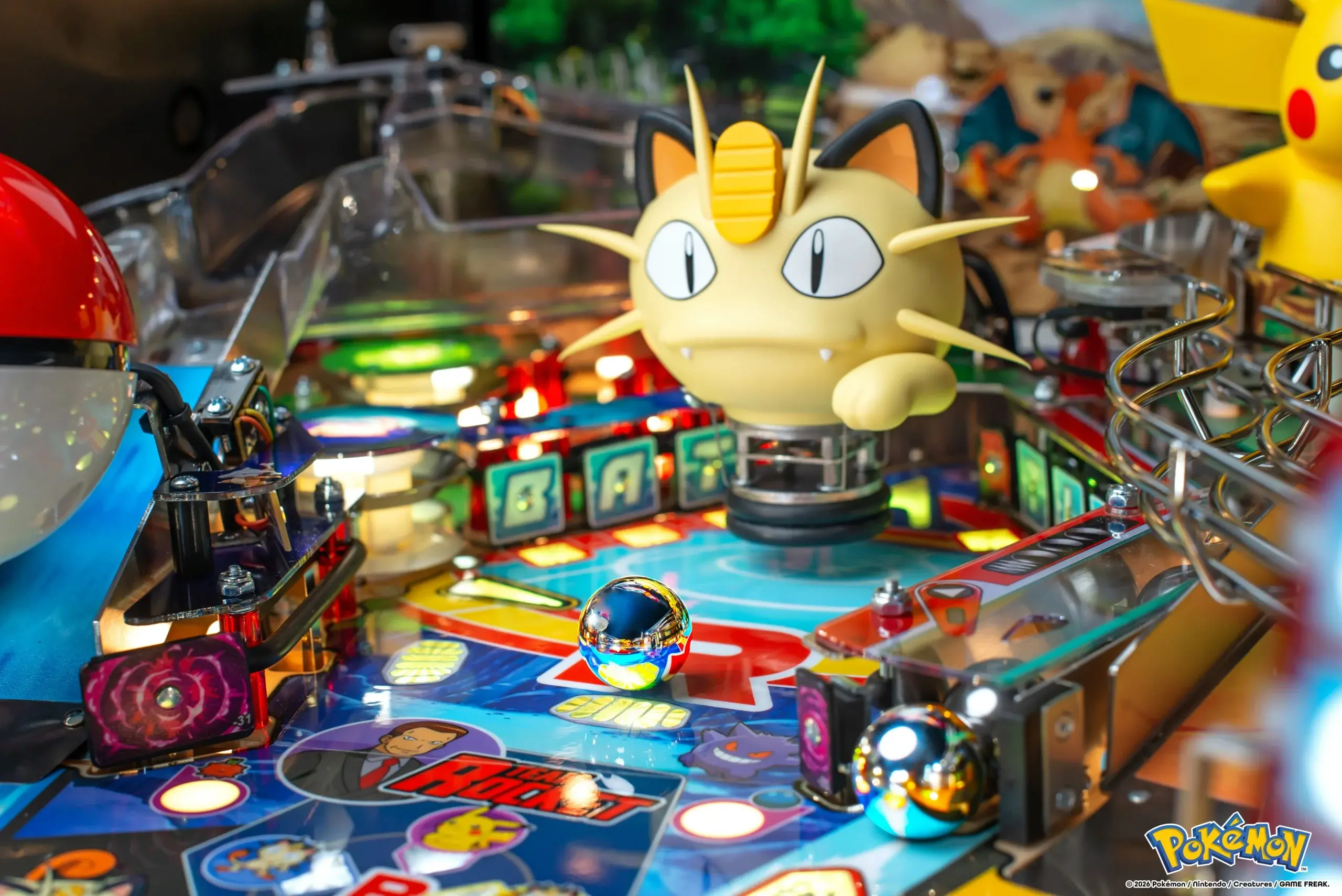 500-55AG Stern Pokémon Pro Pinball Machine-7