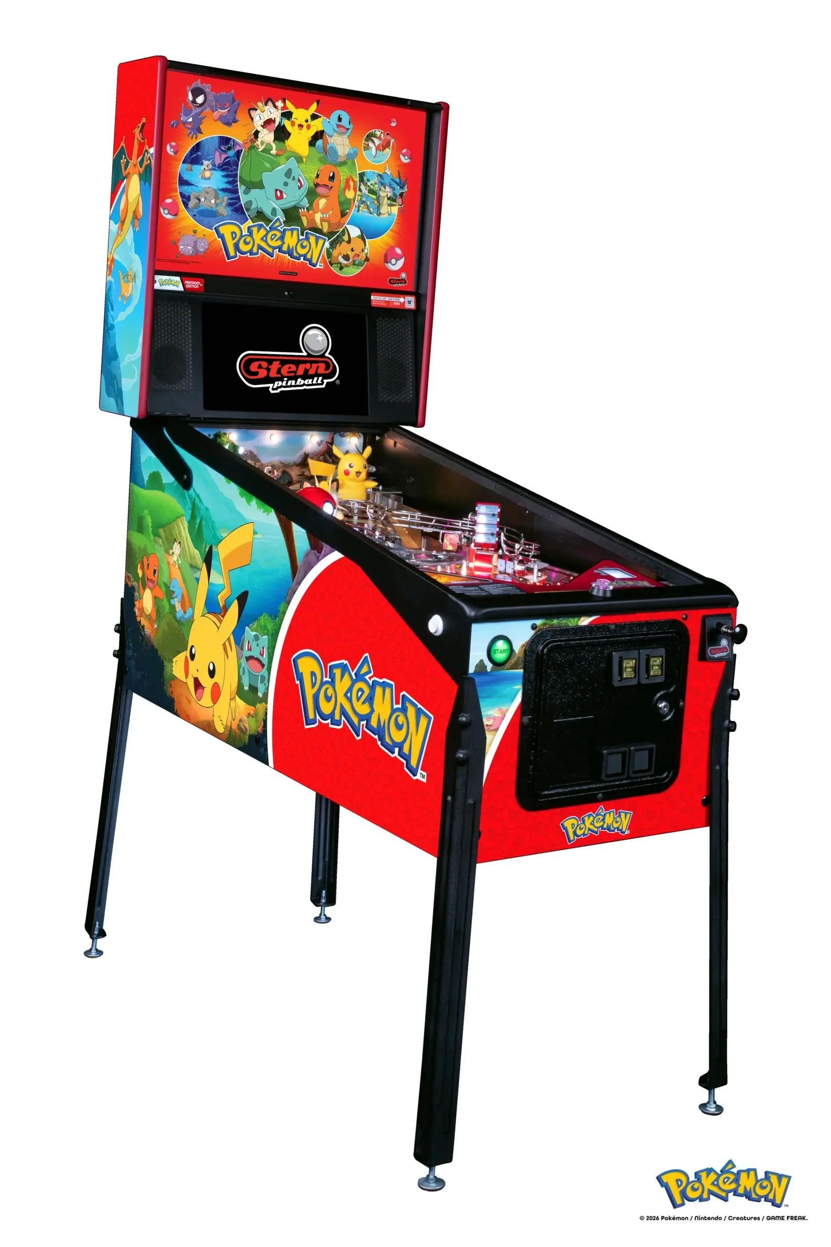 500-55AH Stern Pinball Pokémon Premium Pinball Machine-1