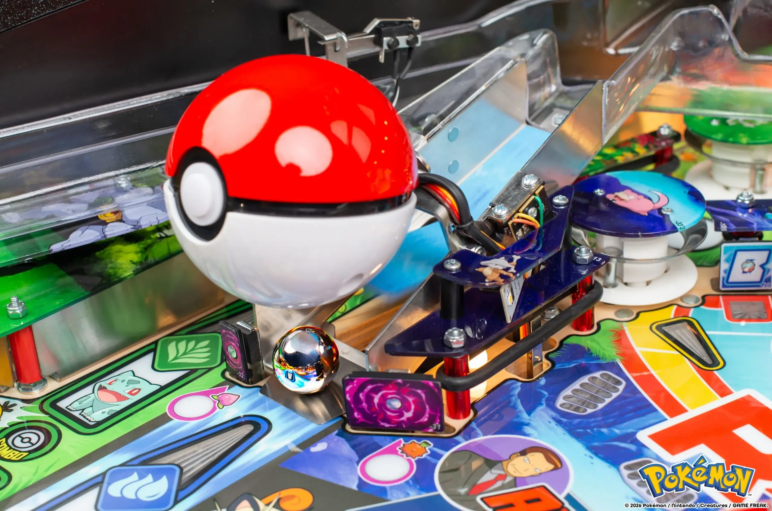 500-55AH Stern Pinball Pokémon Premium Pinball Machine-10