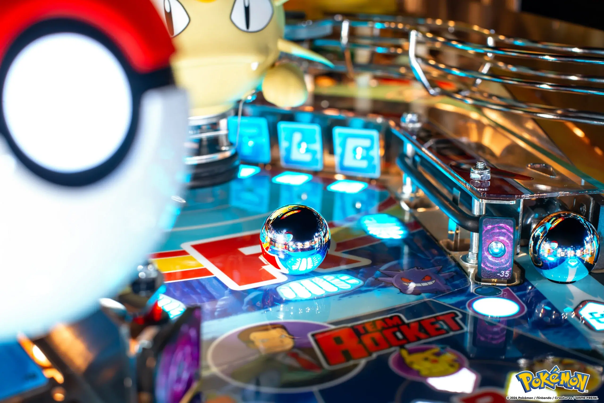 500-55AH Stern Pinball Pokémon Premium Pinball Machine-11