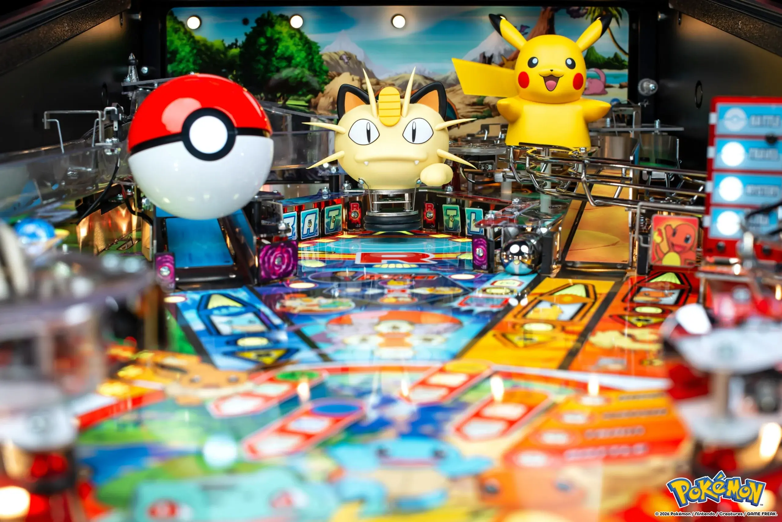 500-55AH Stern Pinball Pokémon Premium Pinball Machine-14