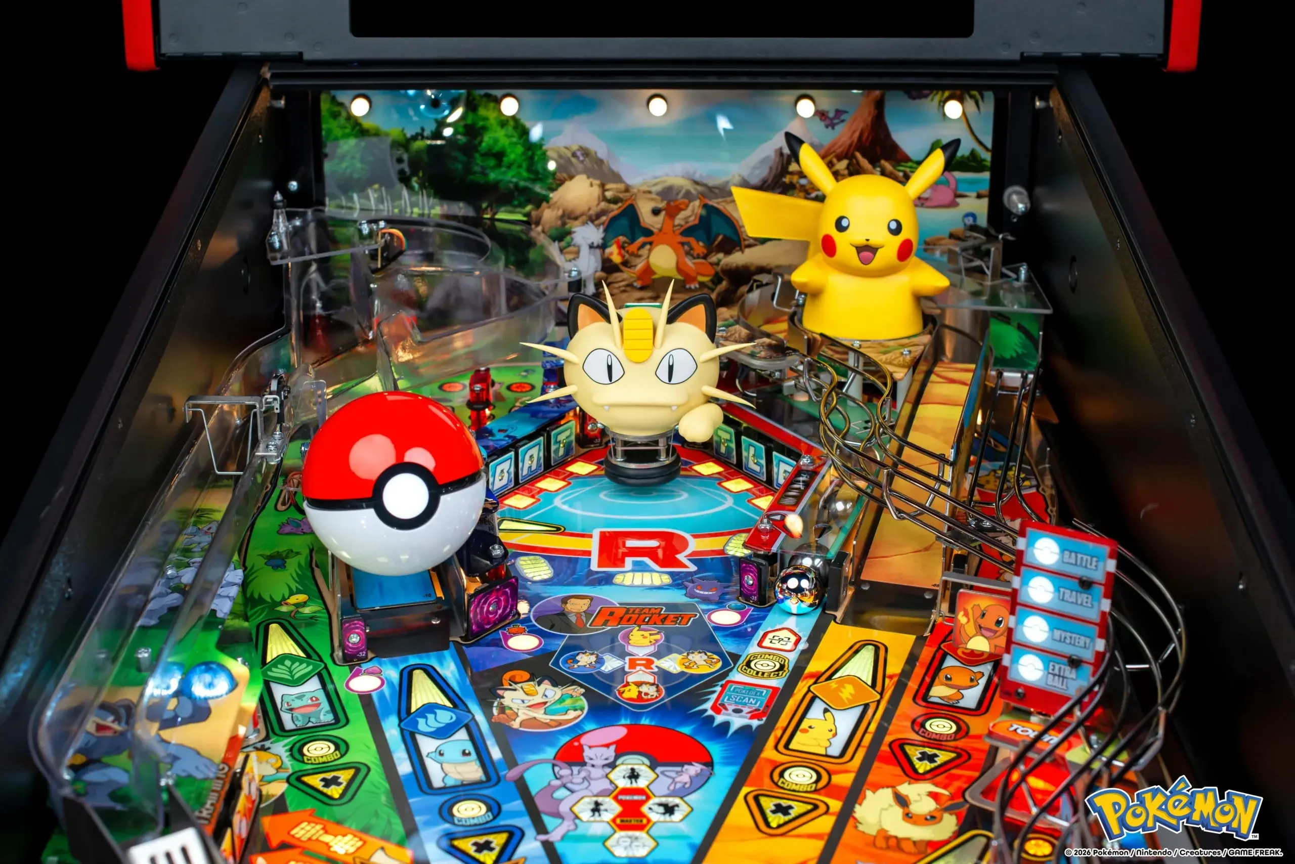 500-55AH Stern Pinball Pokémon Premium Pinball Machine-15
