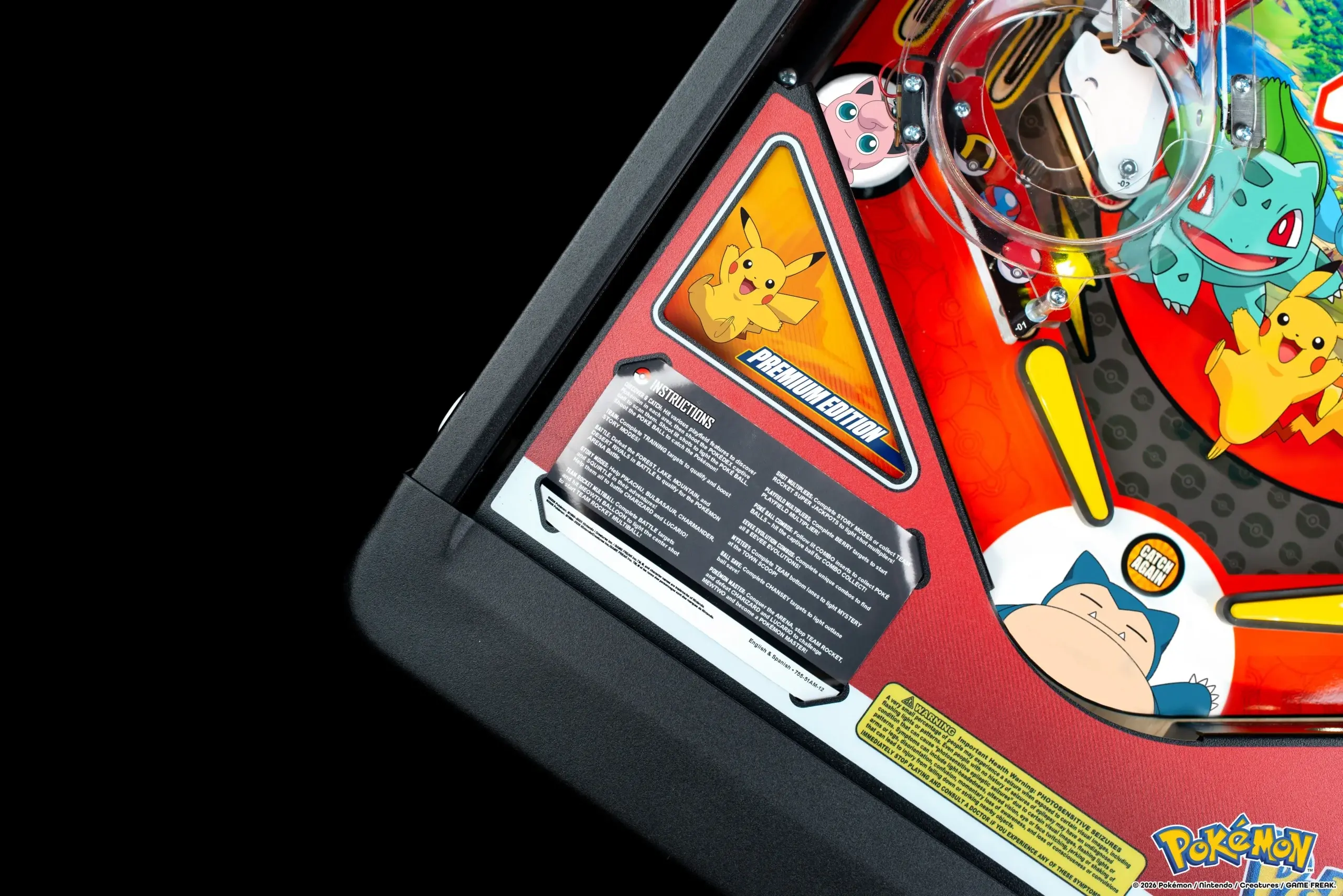500-55AH Stern Pinball Pokémon Premium Pinball Machine-27