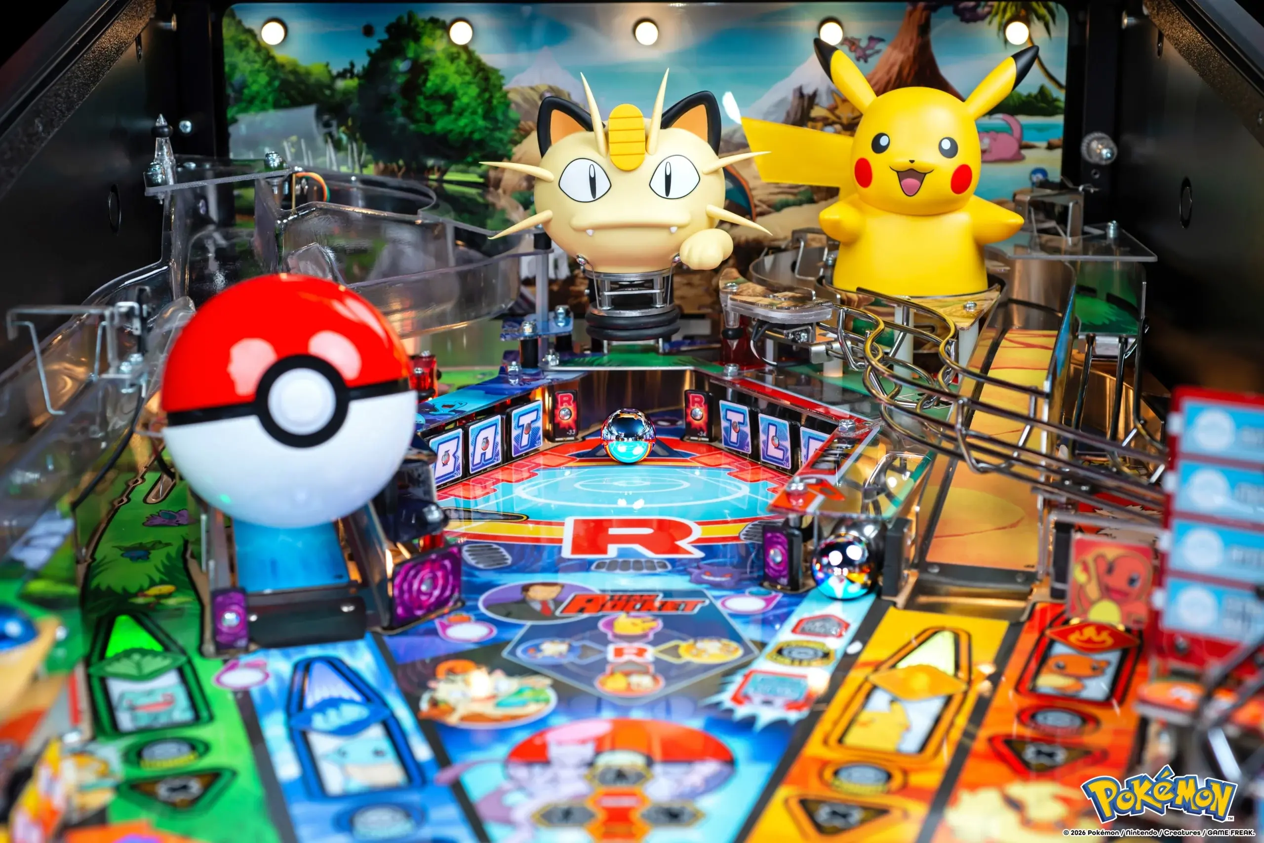 500-55AH Stern Pinball Pokémon Premium Pinball Machine-7