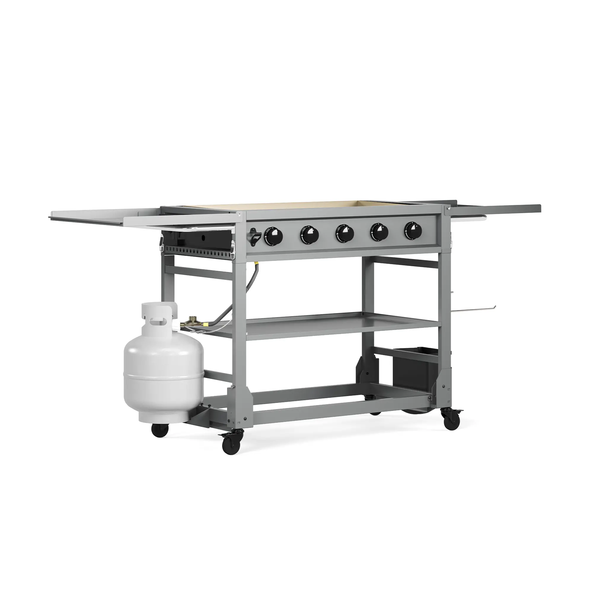 TDT-571-0101 Tytus Anaheim 36 5-Burner Liquid Propane Griddle-3