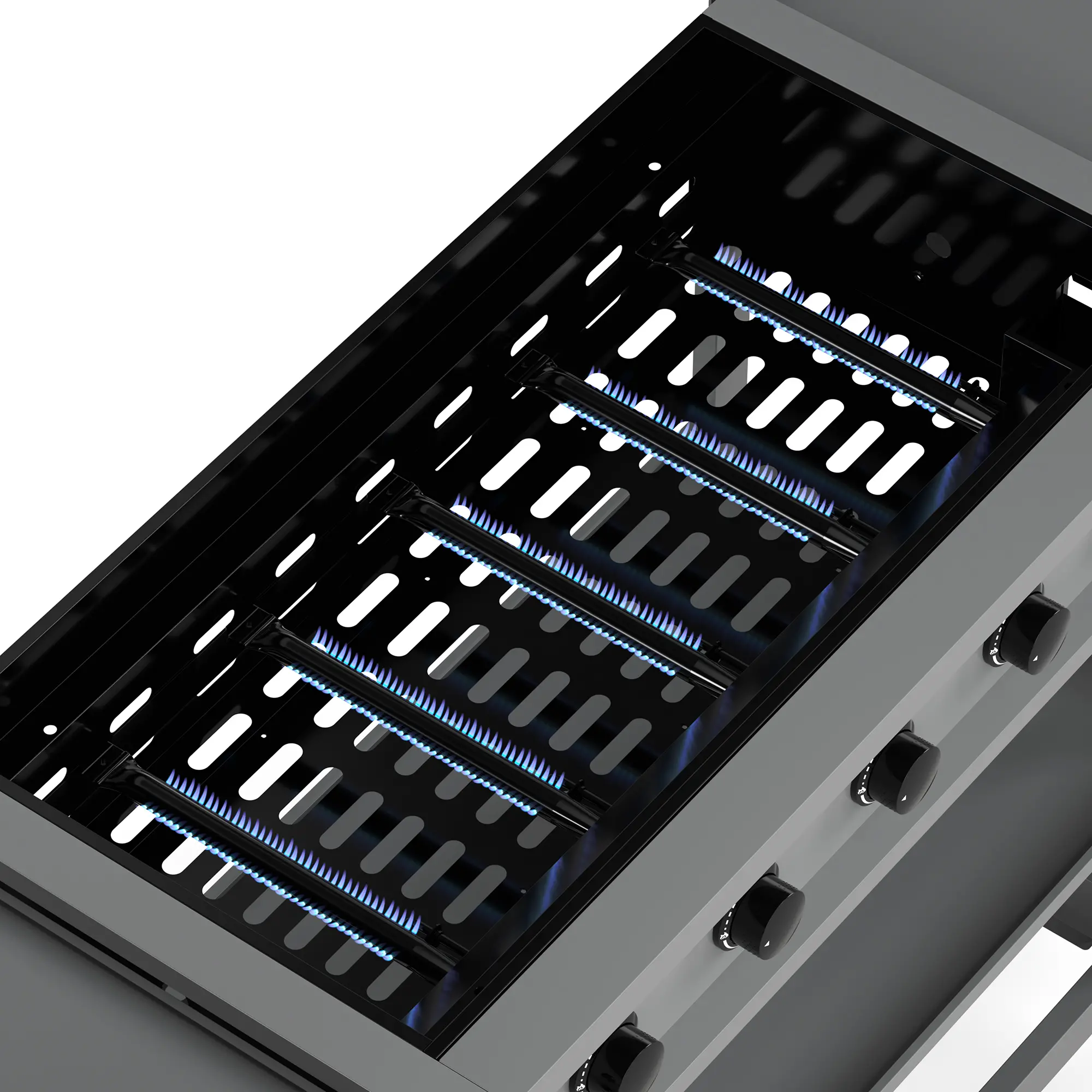 TDT-571-0101 Tytus Anaheim 36 5-Burner Liquid Propane Griddle-6