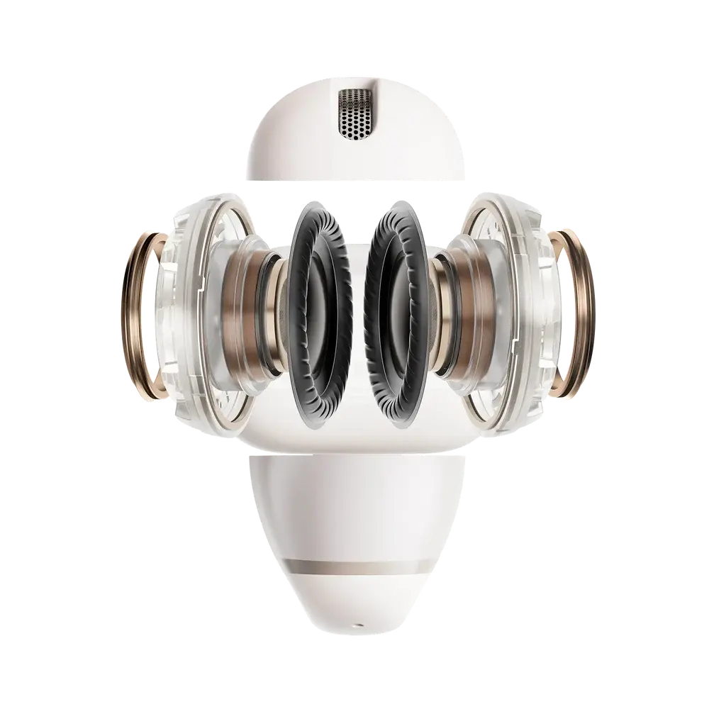 E320-ST-WT-US SHOKZ OpenDots 2 Open-Ear Clip-On Earbuds - Pearl White-5