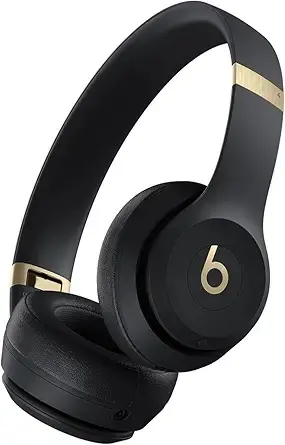 MC2L4LL/A Beats Solo 4 Wireless On-Ear Headphones - Black/Gold-1