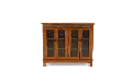 Sedona Rustic Oak Bookcase with Slate Inlays