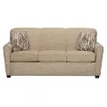 79 Inch Burlap Upholstered Sofa Sleeper