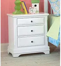 Classic White Nightstand - Bayfront-1