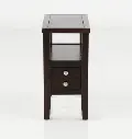 Matthew Espresso Brown Side Table