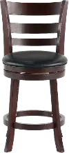 Harper Dark Cherry Swivel Counter Height Stool
