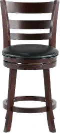 Harper Dark Cherry Swivel Counter Height Stool