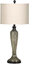Silver and Gold Mercury Glass Table Lamp