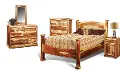 Natural Pine Rustic 4 Piece King Bedroom Set - Tahoe