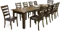 Kona Brown 11 Piece Dining Set