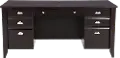 Shoal Creek Dark Brown Executive Office Desk