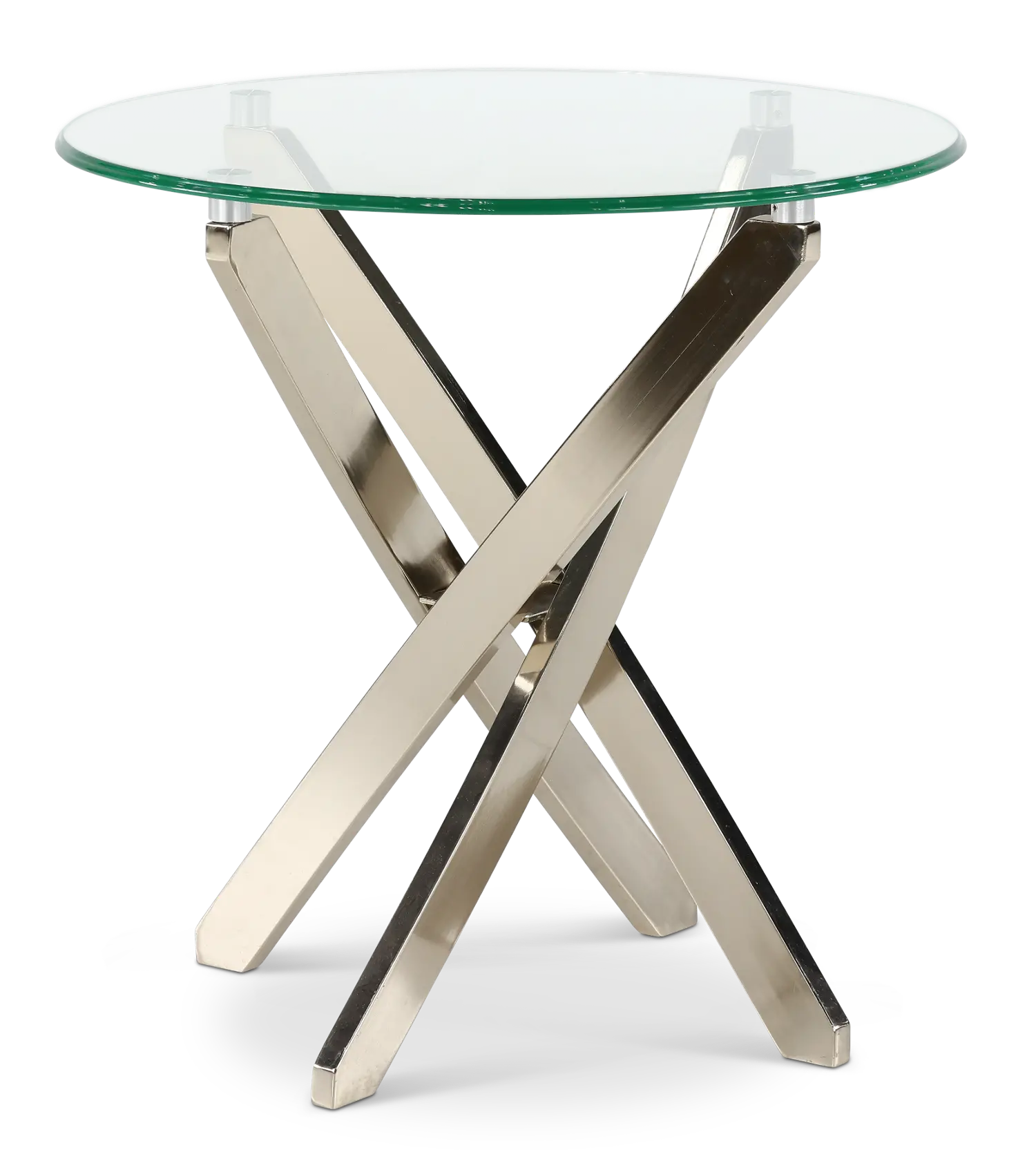 Zila Silver Glass End Table-1