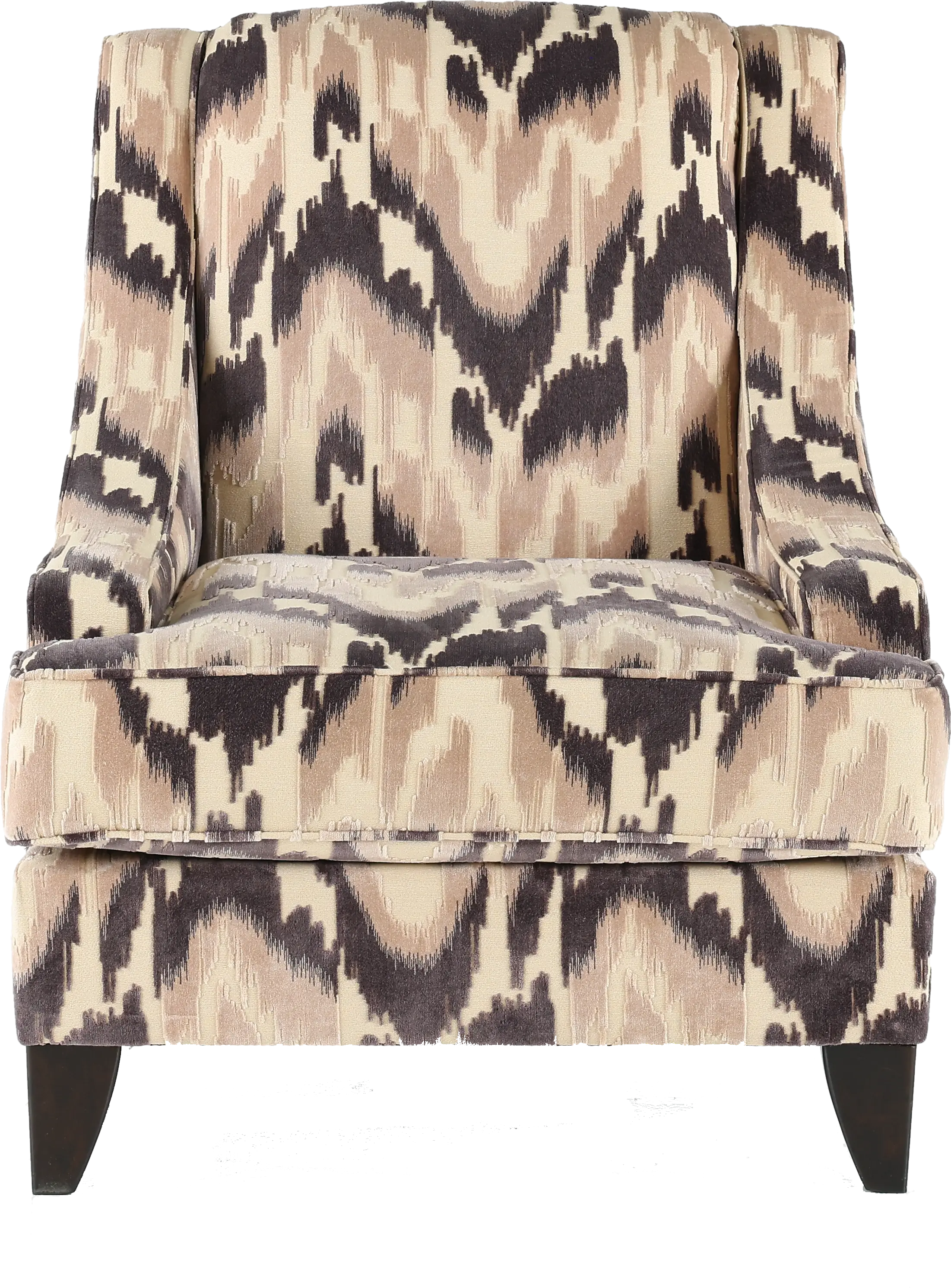 ZOECHA Spartan Latte & Gray Accent Chair-1