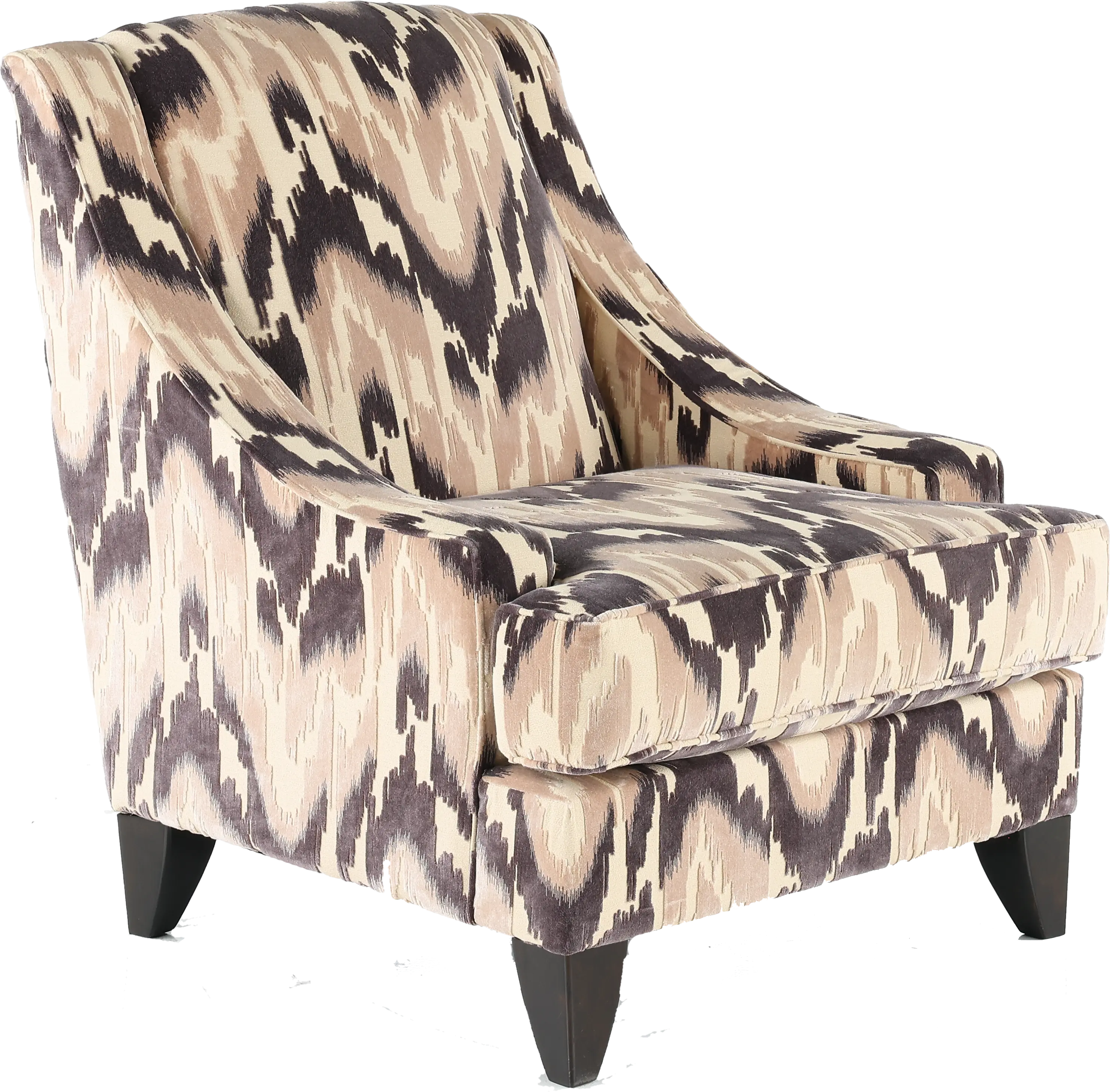 ZOECHA Spartan Latte & Gray Accent Chair-3