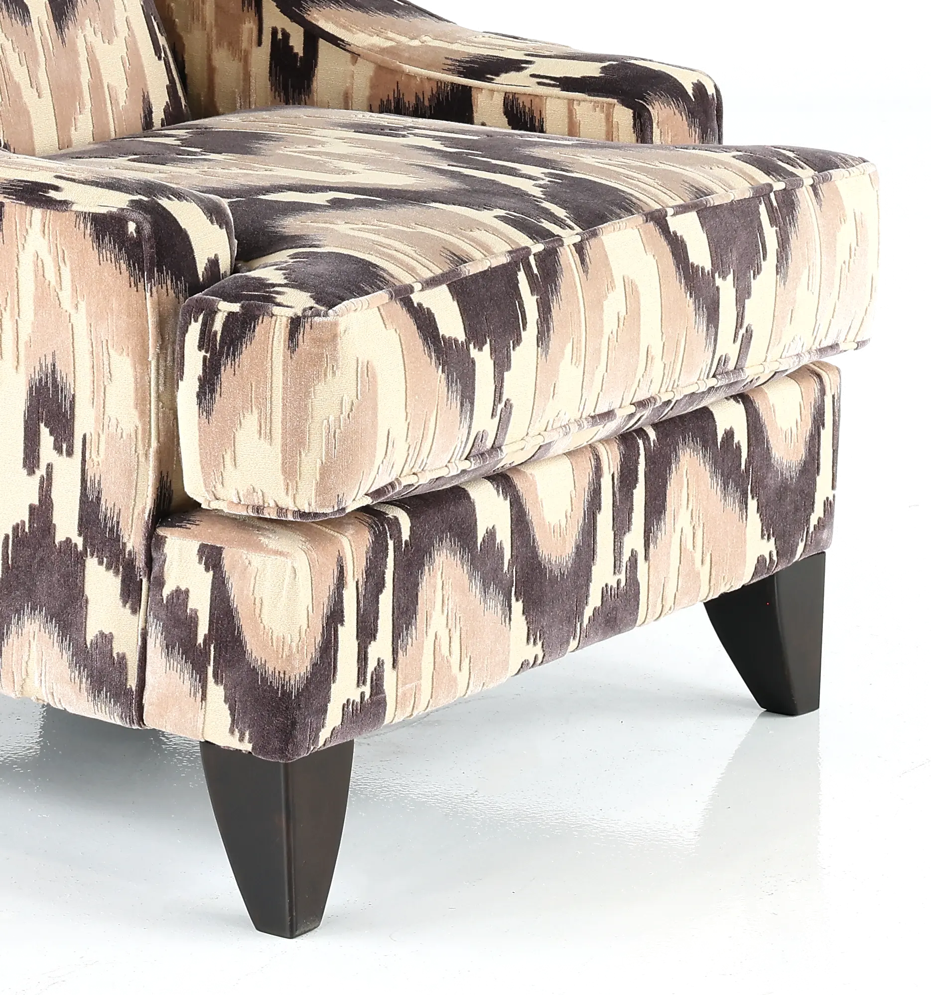 ZOECHA Spartan Latte & Gray Accent Chair-2