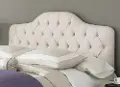B72123 Ivory Upholstered Twin Headboard - Martinique