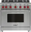 GR366 Wolf 5.5 cu ft Gas Range - Stainless Steel 36 Inch