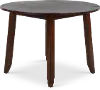 Kona Brown Drop Leaf Round Dining Table