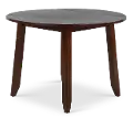 Kona Brown Drop Leaf Round Dining Table