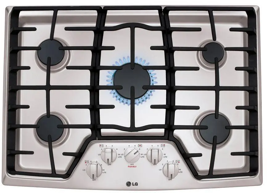 LCG3011ST LG 30 Inch Gas Cooktop - Stainless Steel-1