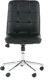 Modern Black Vinyl Office Chair