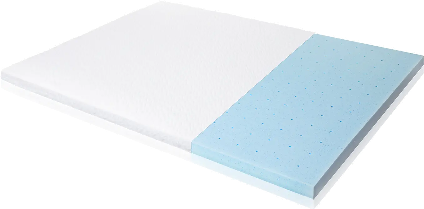 Malouf 2.5 Inch Twin Gel Memory Foam Mattress Topper-1